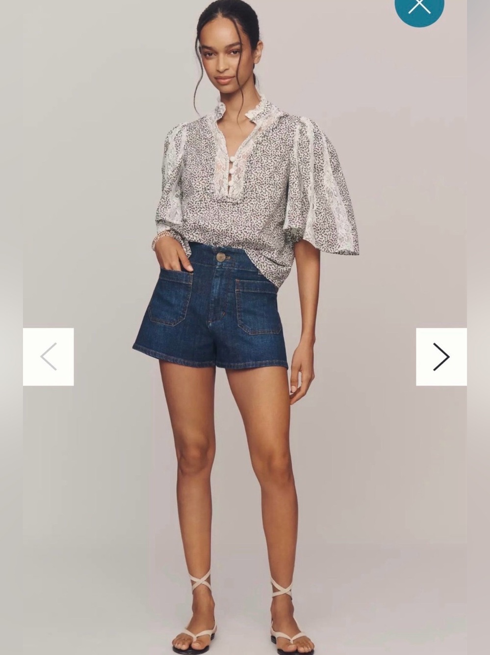 Maeve Colette Denim High-Rise Shorts Anthropologie NWOT $98 Size 27